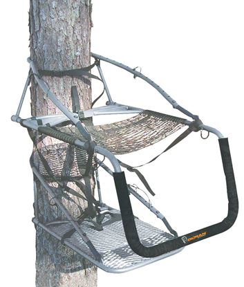 Picture of Ol'Man O-004-00 Multivision Steel Climbing Stand, 21" Seat, 300 lbs Capacity, Black