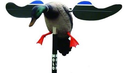 Picture of Mojo HW4401 Motorized Baby Mallard Drake Spinning Wing Decoy, Support Pole, 6V Batery and Charger