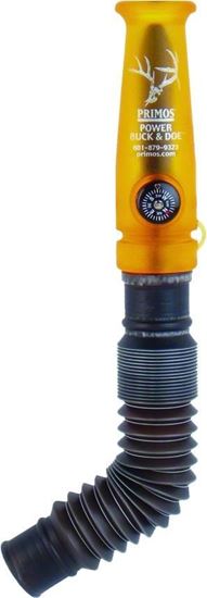 Picture of Primos 00729 Power Buck & Doe Grunt & Bleat Deer Call Dual-Reed W/Built-In Compass