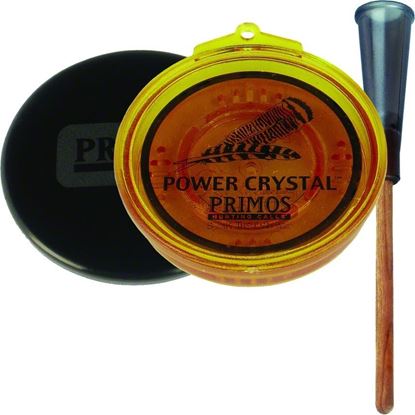 Picture of Primos 00217 Power Crystal Turkey Friction Call W/Hardwood Striker Conditioning Pad Lid Sandpaper