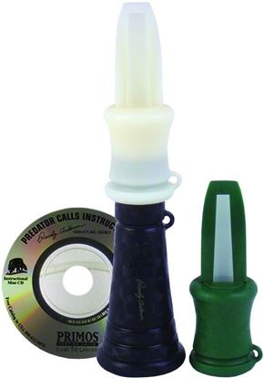Picture of Primos 00350 Randy Anderson Predator Lil' Dog Call Open-Reed Style W/Two Mouthpieces and Instruct Mini CD (019432)