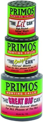 Picture of Primos 00713 The Can Family Deer Call Pack The Great Big Can The Original Can The Lil' Can