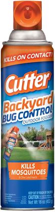 Picture of Cutter HG-95704 Backyard Bug Control Spray Outdoor Fogger 16oz, 0.2% Tetramethrin, 0.2% Phenothrin