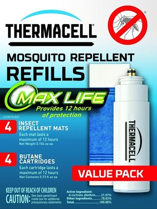 Picture of Thermacell L-4 Max Life Mosquito Repeller Refill for Repellers, Lanterns and Torches, Value Pack