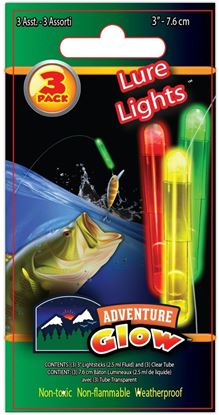 Picture of Supreme Glow ADV003UN 3" Assorted Lure Glow Light, 3 per pack