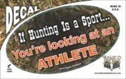 Picture of Bones D1304 Oval Decal If hunting is a sport, you're looking at an athlete