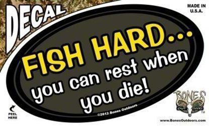 Picture of Bones D1332 0val Decal, Fish Hard