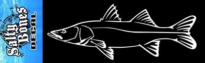 Picture of Salty Bones BP2476 Decal, Snook-White Transfer