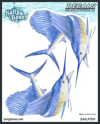 Picture of Salty Bones BSD2478 Decal, Double Sailfish