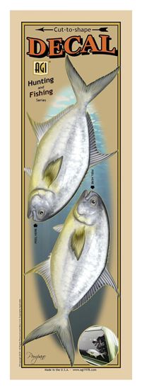 Picture of Salty Bones BPF2506 Profile Decal-Pompano