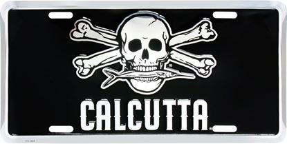 Picture of Calcutta 5012-SSD License Tag Sil & Blk Embossed License Tag
