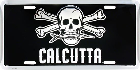 Picture of Calcutta 5012-SSD License Tag Sil & Blk Embossed License Tag