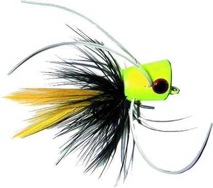 Picture of Gaines GPB1359-10 Lightning Bug Popper, Chartreuse/Black