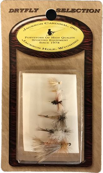 Picture of Jackson Cardinal SA Stream Fly Assortment, 6/Card