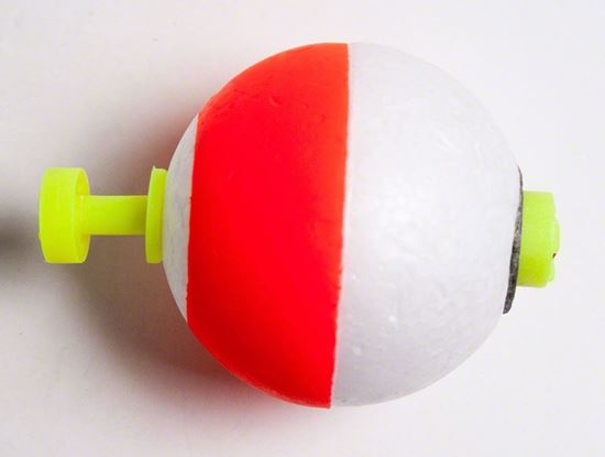 Picture of Billy Boy B125W-50RW Weighted Round Foam Float Snap-On 50Bg 1-1/4" Red/Wht