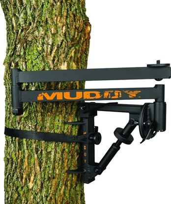 Picture of Muddy MCA200 Outfitter Camera Arm, 2 Bolt Sizes, Bubble Level, Ratchet Strap